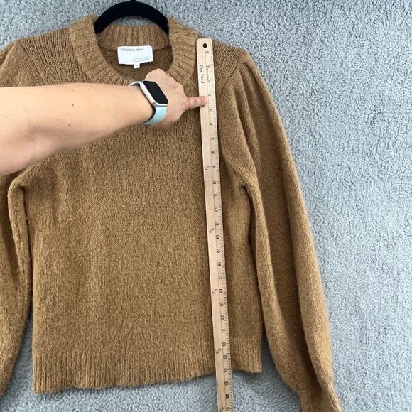 DESIGNERS REMIX Caress Sleeve Sweater Tan Wool Blend Alpaca Size Small - Picture 5 of 11